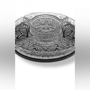 Crystal Lazy Susan Pineapple design